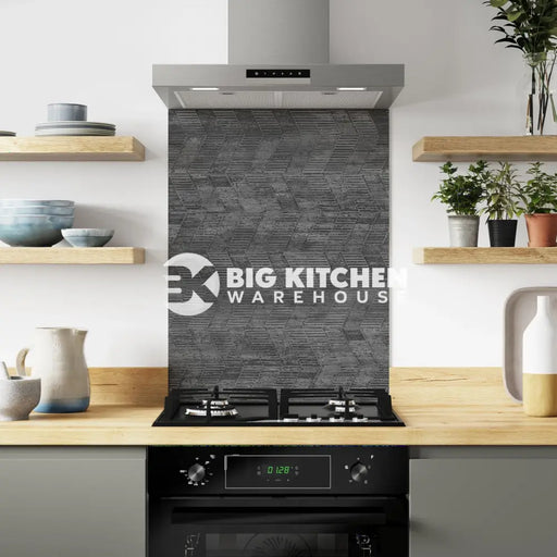 Bushboard Alloy Concrete Chevron Aluminium Feature Kitchen Splashback