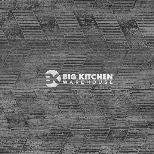 Bushboard Alloy Concrete Chevron Aluminium Feature Kitchen Splashback - Standard Hob Panel - 600mm x 800mm x 4mm