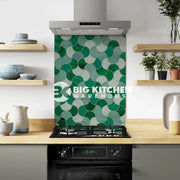 Bushboard Alloy Emerald Scallop Aluminium Feature Kitchen Splashback