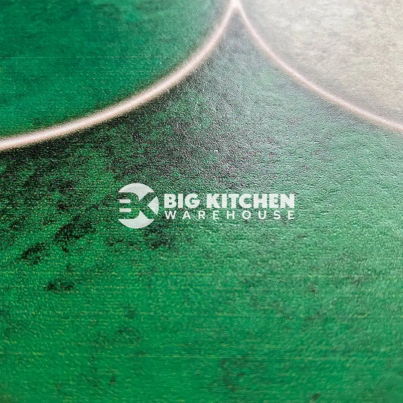 Bushboard Alloy Emerald Scallop Aluminium Feature Kitchen Splashback