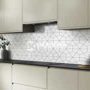 Bushboard Alloy Geometry Aluminium Feature Kitchen Splashback