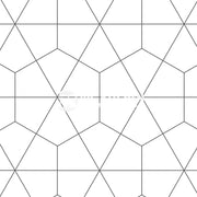 Bushboard Alloy Geometry Aluminium Feature Kitchen Splashback - Standard Hob Panel - 600mm x 800mm x 4mm