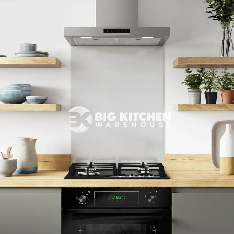 Bushboard Alloy Glacier White Aluminium Feature Kitchen Splashback