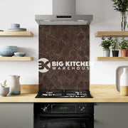 Bushboard Alloy Heritage Walnut Aluminium Feature Kitchen Splashback