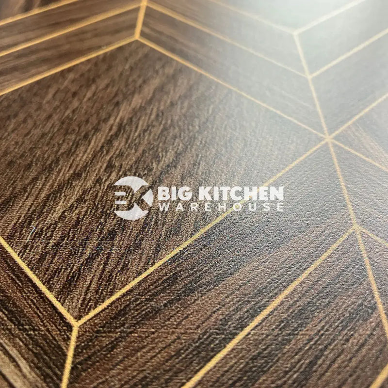 Bushboard Alloy Heritage Walnut Aluminium Feature Kitchen Splashback