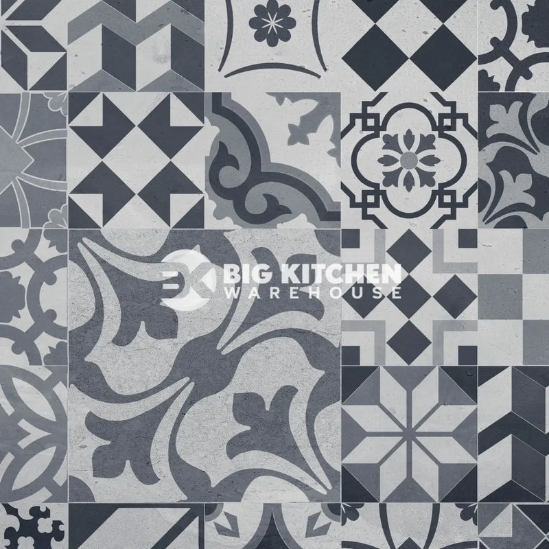 Bushboard Alloy Modern Victoria Aluminium Feature Kitchen Splashback - Standard Hob Panel - 600mm x 800mm x 4mm