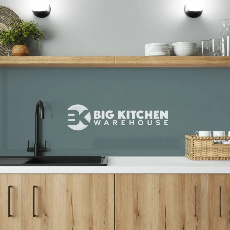 Bushboard Alloy Neptune Blue Aluminium Feature Kitchen Splashback