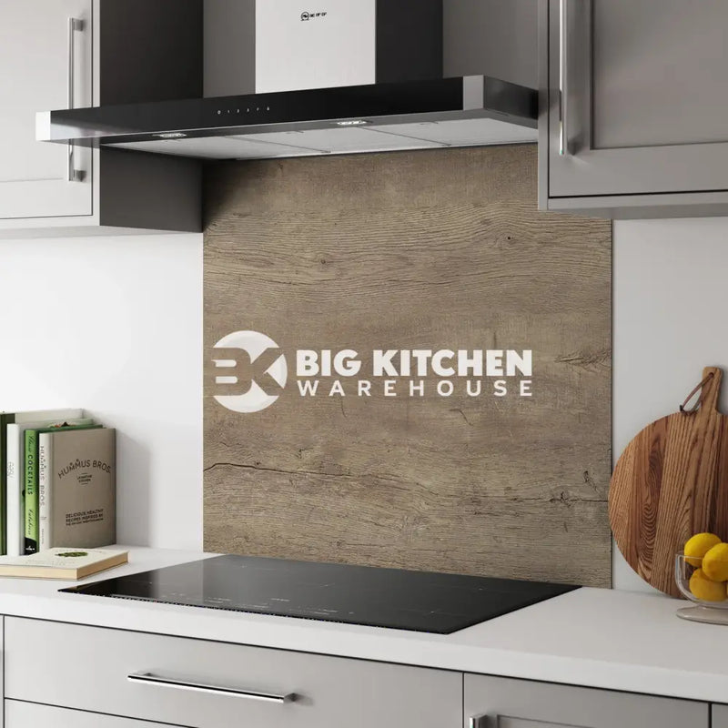 Bushboard Alloy Nordic Oak Aluminium Feature Kitchen Splashback