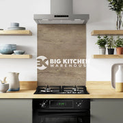 Bushboard Alloy Nordic Oak Aluminium Feature Kitchen Splashback