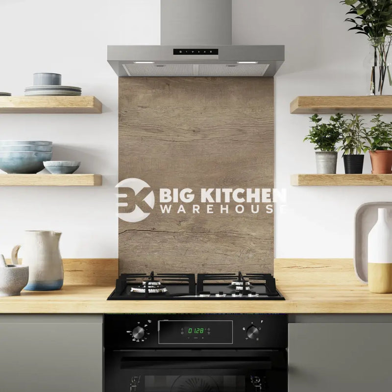 Bushboard Alloy Nordic Oak Aluminium Feature Kitchen Splashback