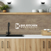Bushboard Alloy Nordic Oak Aluminium Feature Kitchen Splashback