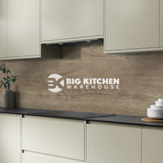 Bushboard Alloy Nordic Oak Aluminium Feature Kitchen Splashback