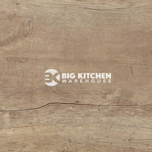 Bushboard Alloy Nordic Oak Aluminium Feature Kitchen Splashback - Standard Hob Panel - 600mm x 800mm x 4mm