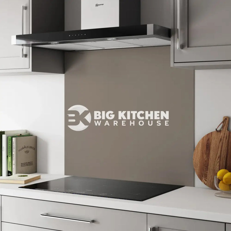 Bushboard Alloy Terra Grey Aluminium Feature Kitchen Splashback
