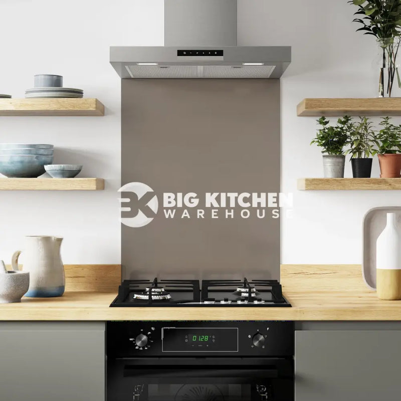 Bushboard Alloy Terra Grey Aluminium Feature Kitchen Splashback
