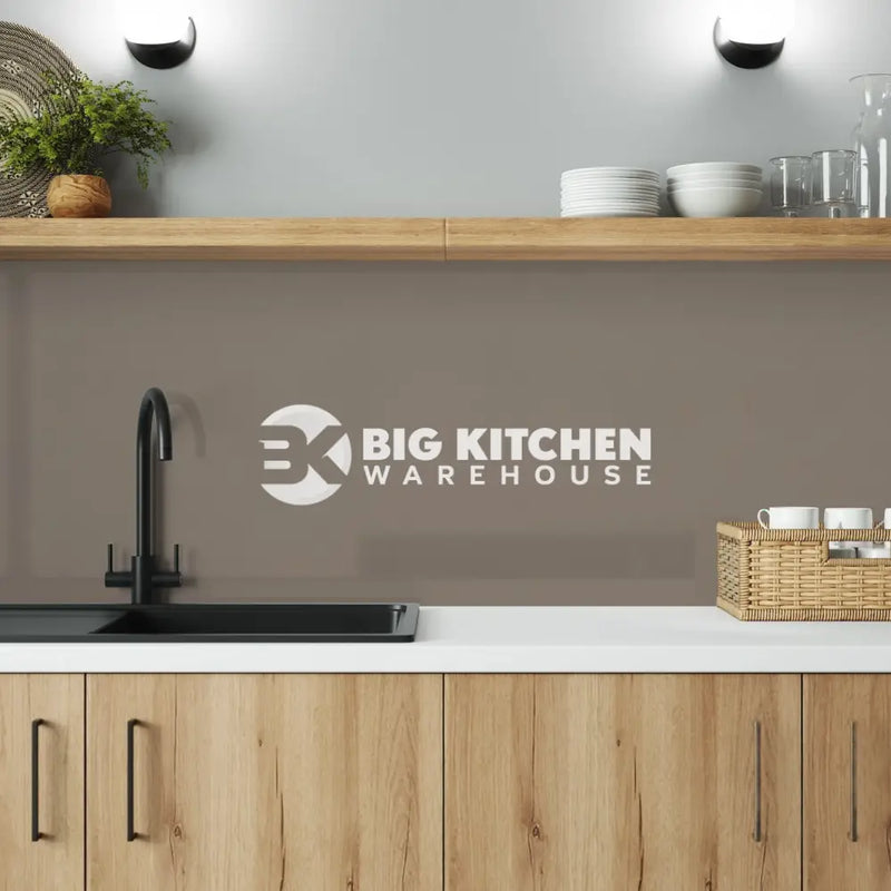 Bushboard Alloy Terra Grey Aluminium Feature Kitchen Splashback