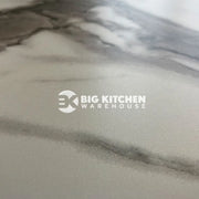 Bushboard Alloy White Marble Aluminium Feature Kitchen Splashback
