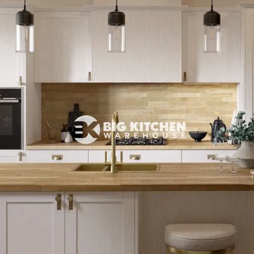 Bushboard Omega Classic Natural Blocked Oak Kitchen Worktops Matt Finish