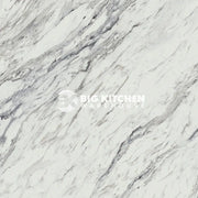 Bushboard Omega Modern Calcutta Marble Kitchen Worktops Velvet Finish - 3mtr x 100mm x 20mm Upstand