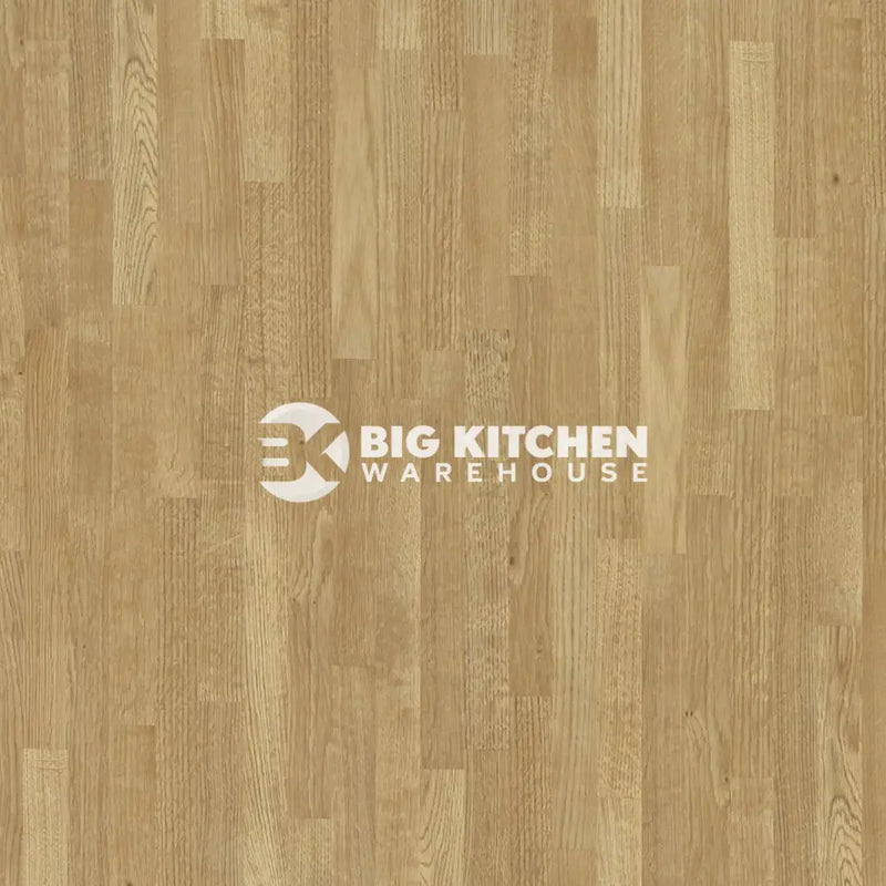 Bushboard Omega Modern Natural Blocked Oak Kitchen Worktops Matt Finish - 3mtr x 100mm x 20mm Upstand