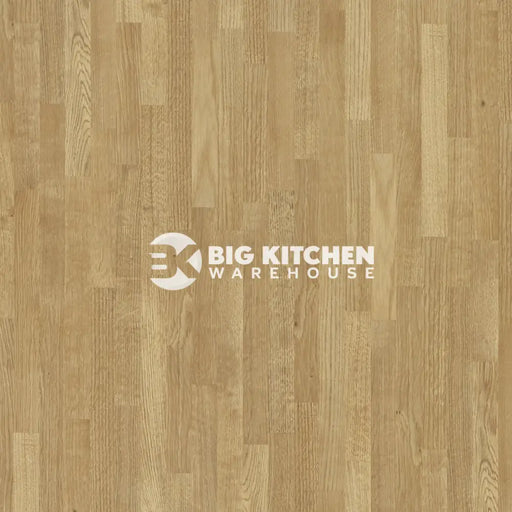 Bushboard Omega Modern Natural Blocked Oak Kitchen Worktops Matt Finish - 3mtr x 100mm x 20mm Upstand