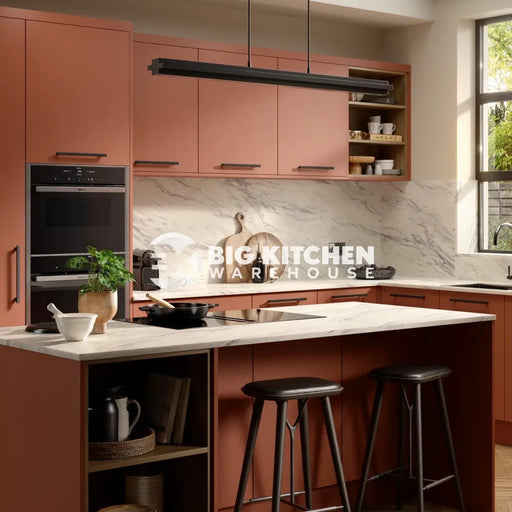 Bushboard Omega Sleek Calcutta Marble Kitchen Worktops Matt Finish