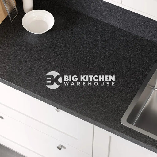 Bushboard Options Nero Granite Kitchen Worktops (Stone Finish) - 3mtr x 100mm x 20mm Upstand