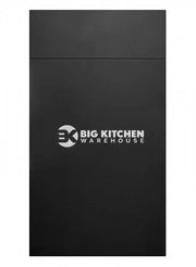 Fenton Painted (Laser Edged) Slab Black- Replacement Kitchen Doors (450mm High) - 597mm Wide