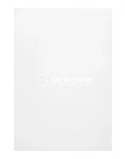 Fenton Painted (Laser Edged) Slab White- Replacement Kitchen Doors (980mm High) - 597mm Wide