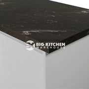 Formica Axiom Pp5015 Black Painted Marble Laminate Kitchen Worktops - Satin Ndf Finish