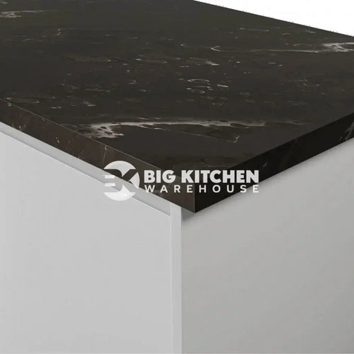 Formica Axiom Pp5015 Black Painted Marble Laminate Kitchen Worktops - Satin Ndf Finish