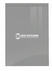 JAY Handle Less Dust Grey Gloss J Pull- Replacement Kitchen Doors (1245mm High) - 296mm Wide