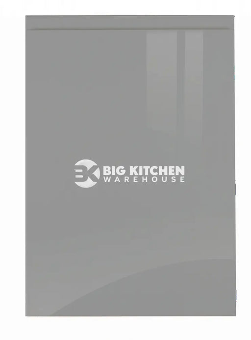 JAY Handle Less Dust Grey Gloss J Pull- Replacement Kitchen Doors (End Panel) - 800mm x 350mm Wall End Panel Plain