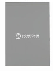 JAY Handle Less Dust Grey Supermatt J Pull- Replacement Kitchen Doors (450mm High) - 596mm Wide