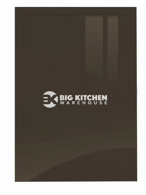 Jay Handle Less Graphite Gloss J Pull- Replacement Kitchen Doors (490mm High) - 596mm Wide