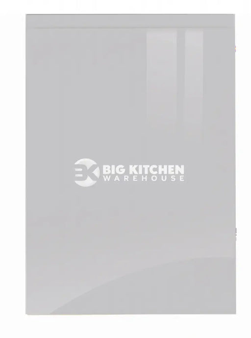 JAY Handle Less Light Grey Gloss J Pull- Replacement Kitchen Doors (End Panel) - 800mm x 350mm Wall End Panel Plain
