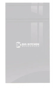 JAY Handle Less Light Grey Gloss J Pull- Replacement Kitchen Drawer Front (140mm High)