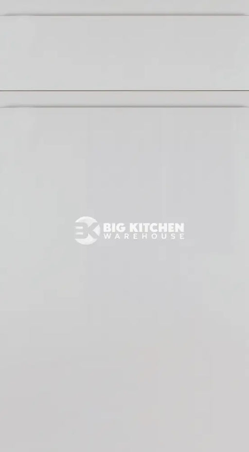 Jay Handle Less Light Grey Supermatt J Pull- Replacement Kitchen Doors (490mm High) - 596mm Wide