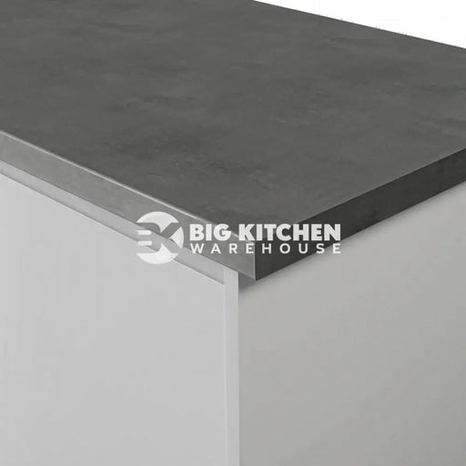 Krono-Finesse Laminate Kitchen Worktops K201 Rs Dark Grey Concrete - Postformed Edge