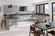 Larissa Handle Less Dove Grey Gloss J Pull- Replacement Kitchen Doors (1245mm High)