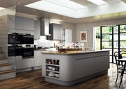 Larissa Handle Less Dust Grey Matt J Pull- Replacement Kitchen Drawer Front (175mm High)