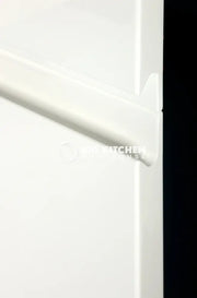 Larissa Handle Less White Gloss J Pull- Replacement Kitchen Doors (450mm High) - 595mm Wide