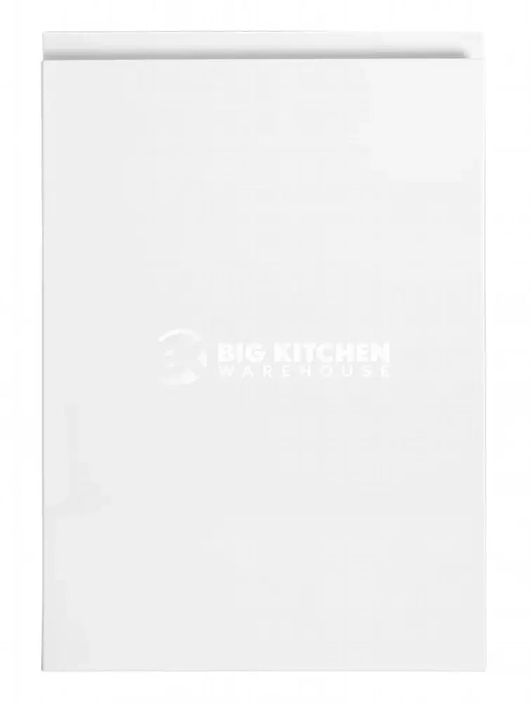 Larissa Handle Less White Gloss J Pull- Replacement Kitchen Doors SAMPLE PRODUCTS Vinyl Colour Swatch