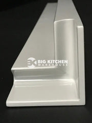 Larissa Handle Less White Gloss J Pull- Replacement Kitchen Doors (Trims & Accessories) - 715mm Internal Corner Post