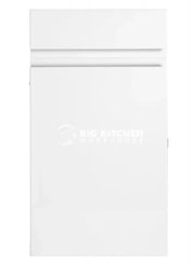 Larissa Handle Less White Gloss J Pull- Replacement Kitchen Drawer Front (140mm High)