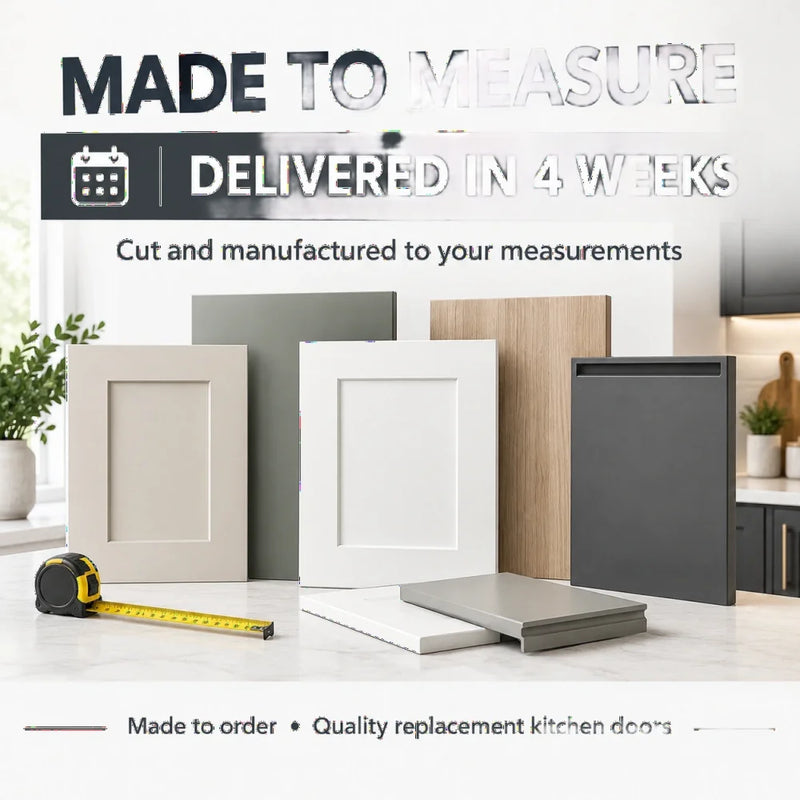 Orion Stone Grey Ash Grain Effect Made-to-Measure Kitchen Door