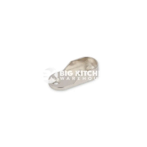 Oval End Support Side Mounted To Suit HR01 & HR02 Chrome
