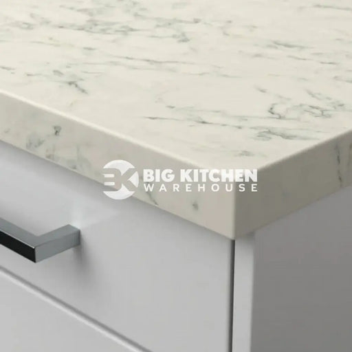 Senses Laminate Kitchen Worktops Athenian Marble Square Edge Matte Finish 3mtr Worktop - 3000mmx600mmx38mm