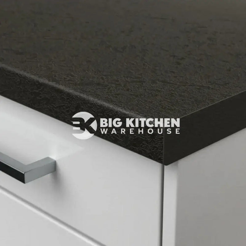 Senses Laminate Kitchen Worktops Black Rock Round (Postformed) Edge Rock Matt Finish