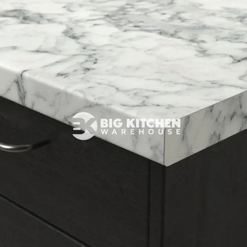Senses Laminate Kitchen Worktops Carrara Marble Round (Postformed) Edge Dogal Matt Finish